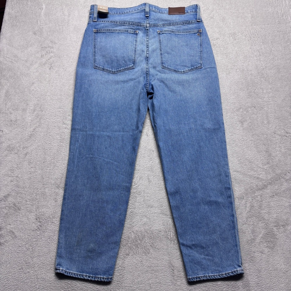 NWT Madewell Classic Straight Jeans Blue Wash Denim Women's 32x27 AJ199 Highrise - Picture 2 of 8